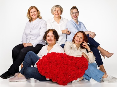 Ryhmäkuva studiossa, Ystävänpäiväkuvaus